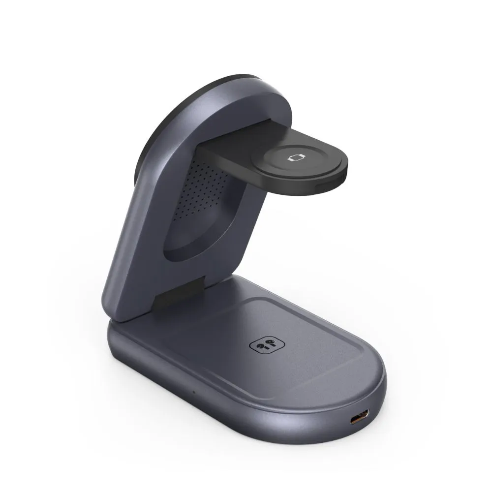 Bezvadu lādētājs  TECH-PROTECT A53 3IN1 MAGNETIC MAGSAFE WIRELESS CHARGER 25W QI2.2 Viedierīču 