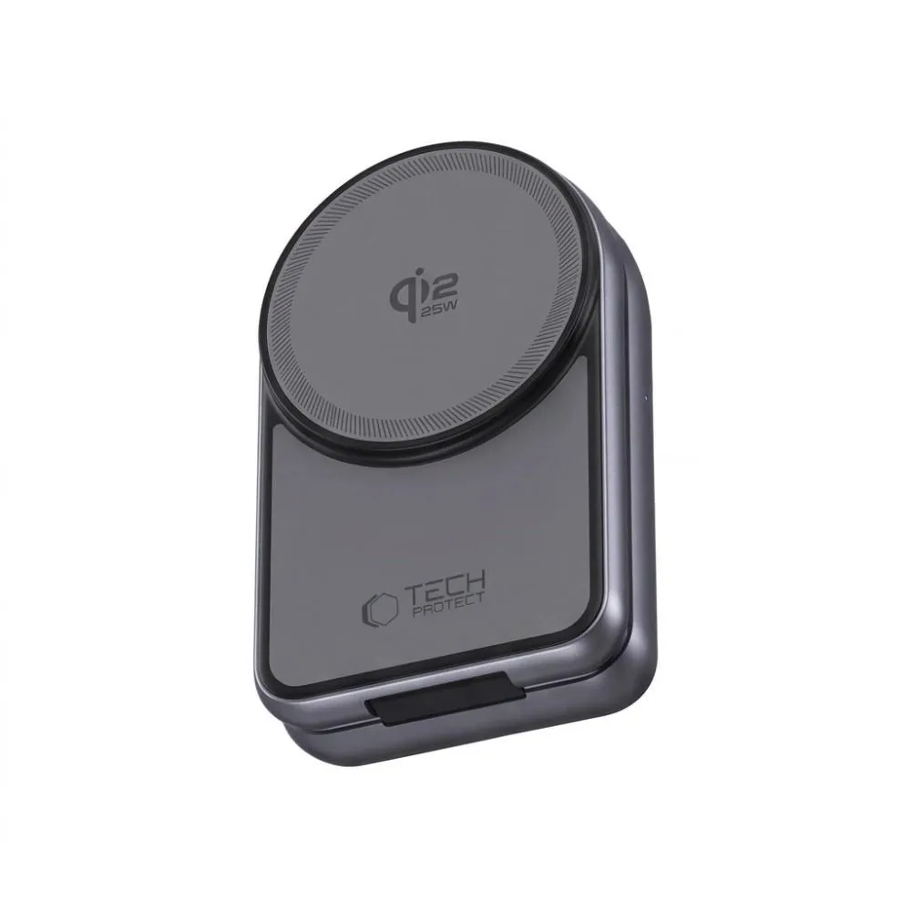 Bezvadu lādētājs  TECH-PROTECT A53 3IN1 MAGNETIC MAGSAFE WIRELESS CHARGER 25W QI2.2 Viedierīču 