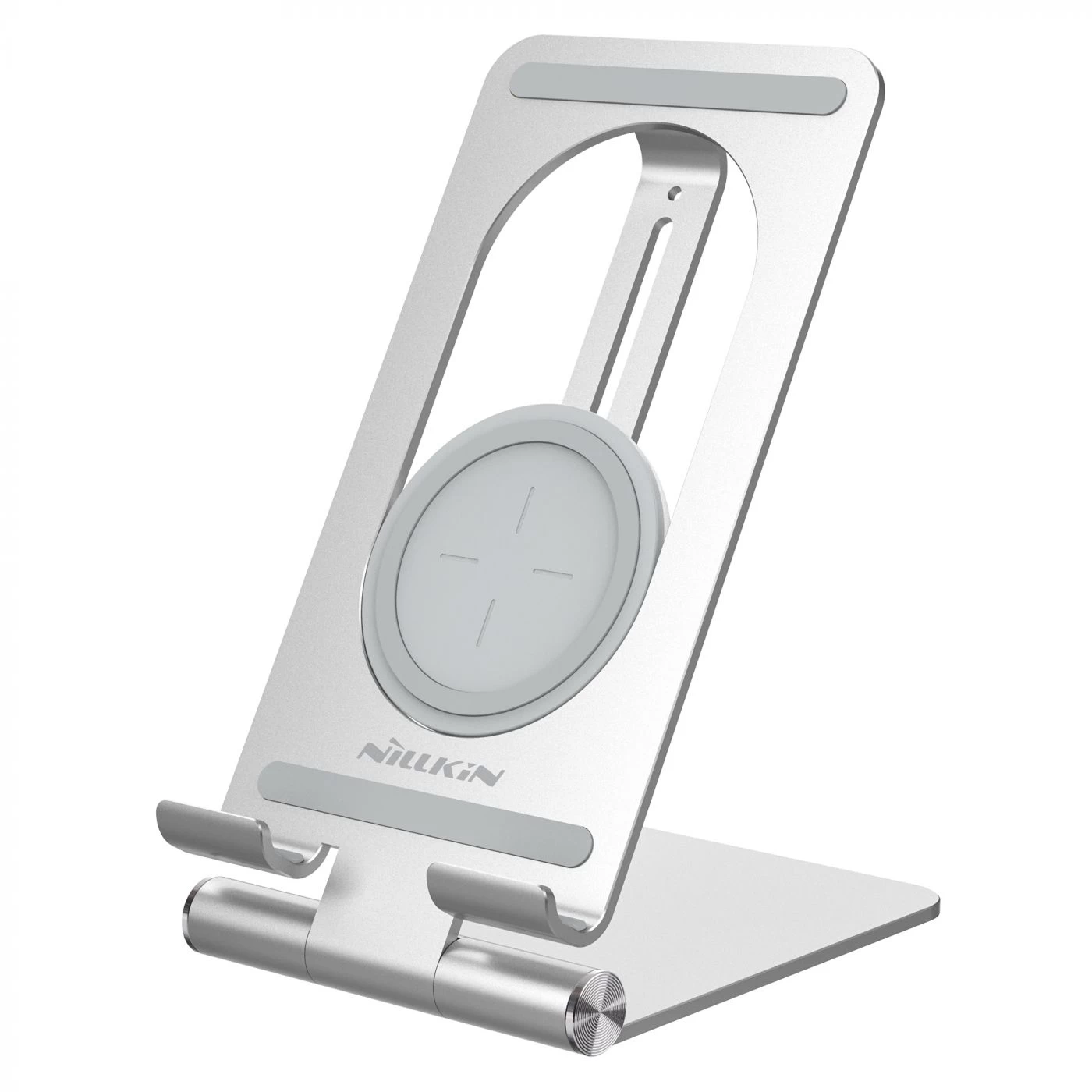 Bezvadu lādētājs  Nillkin PowerHold Tablet Wireless Charging Stand sudraba