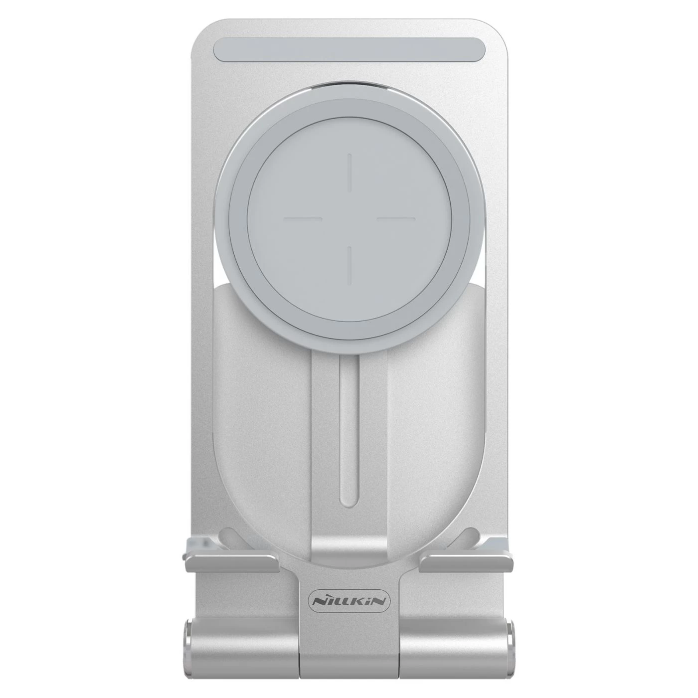 Bezvadu lādētājs  Nillkin PowerHold Mini Wireless Charging Stand sudraba