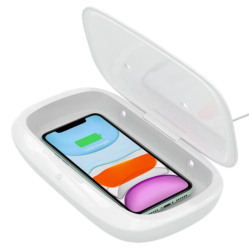 Bezvadu lādētājs  Nillkin FlashPure UV Sanitizing Box w Wireless Charger balts