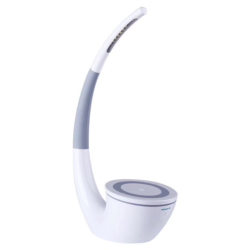 Bezvadu lādētājs  Nillkin Phantom Wireless Charger / LED lamp balts