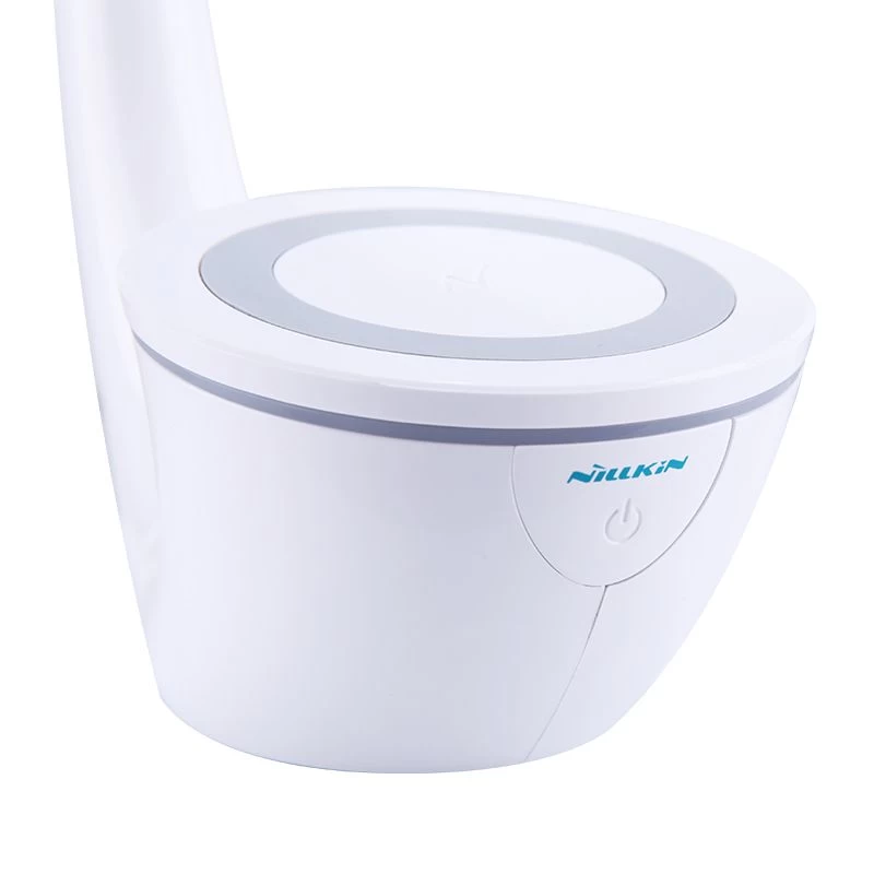 Bezvadu lādētājs  Nillkin Phantom Wireless Charger / LED lamp balts