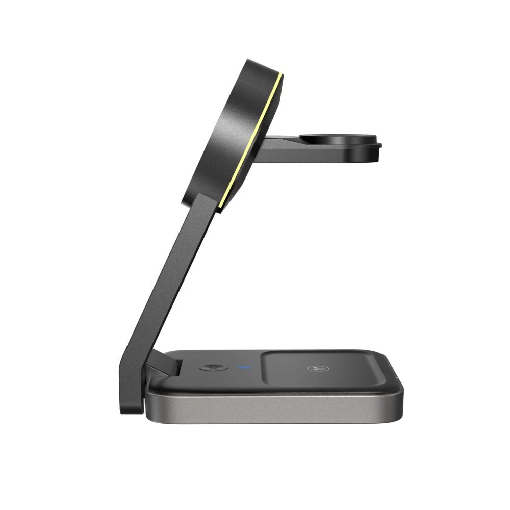 Bezvadu lādētājs  TECH-PROTECT QI15W-A28 3IN1 MAGNETIC MAGSAFE WIRELESS CHARGER melns