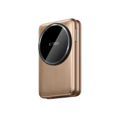 Bezvadu lādētājs  TECH-PROTECT QI15W-A42 3IN1 MAGNETIC MAGSAFE WIRELESS CHARGER zeltīts