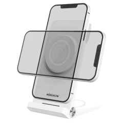 Bezvadu lādētājs  Nillkin Power Trio 3in1 Wireless Charger Magsafe (Huawei Watch) Magnetic Version balts