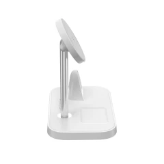 Bezvadu lādētājs  TECH-PROTECT QI15W A22 3IN1 MAGNETIC MAGSAFE WIRELESS CHARGER balts