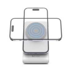 Bezvadu lādētājs  TECH-PROTECT QI15W-A23 MAGNETIC MAGSAFE WIRELESS CHARGER balts