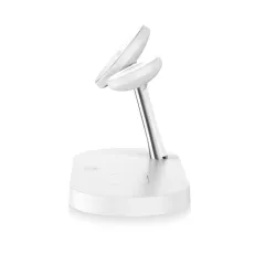 Bezvadu lādētājs  TECH-PROTECT A12 3IN1 MAGNETIC MAGSAFE WIRELESS CHARGER balts