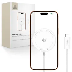  Bezvadu lādētājs Viedierīču Aksesuāri TECH-PROTECT A54 MAGNETIC MAGSAFE WIRELESS CHARGER 25W QI2.2