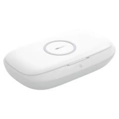 Bezvadu lādētājs  Nillkin FlashPure UV Sanitizing Box w Wireless Charger balts