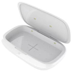 Bezvadu lādētājs  Nillkin FlashPure UV Sanitizing Box w Wireless Charger balts