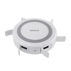 Bezvadu lādētājs  NILLKIN Hermit Multifunctional wireless charger balts