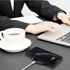 Bezvadu lādētājs  TECH-PROTECT QI15W-C1 WIRELESS CHARGER 15W melns