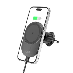Trådlösa laddare  TECH-PROTECT MM15W-V1 MAGNETIC MAGSAFE VENT CAR MOUNT WIRELESS CHARGER 15W svart