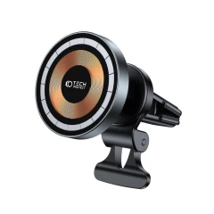 Trådlösa laddare  TECH-PROTECT MM15W-V5 MAGNETIC MAGSAFE VENT CAR MOUNT WIRELESS CHARGER 15W svart