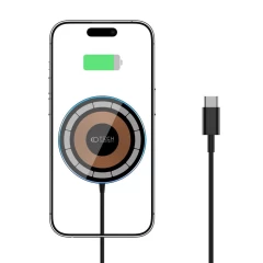 Bezvadu lādētājs  TECH-PROTECT QI15W-A30 MAGNETIC MAGSAFE WIRELESS CHARGER melns