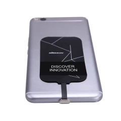 Bezvadu lādētājs  Magic Tags TYPE-B Wireless Charging Receiver Micro USB narrow-side down melns