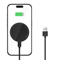 Bezvadu lādētājs  TECH-PROTECT QI15W-A33 MAGNETIC MAGSAFE WIRELESS CHARGER melns