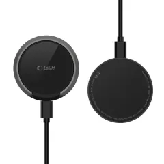 Bezvadu lādētājs  TECH-PROTECT QI15W-A33 MAGNETIC MAGSAFE WIRELESS CHARGER melns