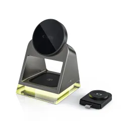 Bezvadu lādētājs  TECH-PROTECT QI15W-A43 3IN1 MAGNETIC MAGSAFE WIRELESS CHARGER melns