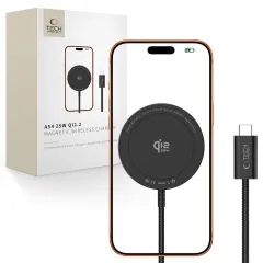  Bezvadu lādētājs Viedierīču Aksesuāri TECH-PROTECT A54 MAGNETIC MAGSAFE WIRELESS CHARGER 25W QI2.2
