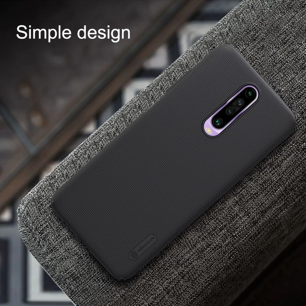 Xiaomi RedMi K30 vāciņš melns Nillkin Super Frosted Shield