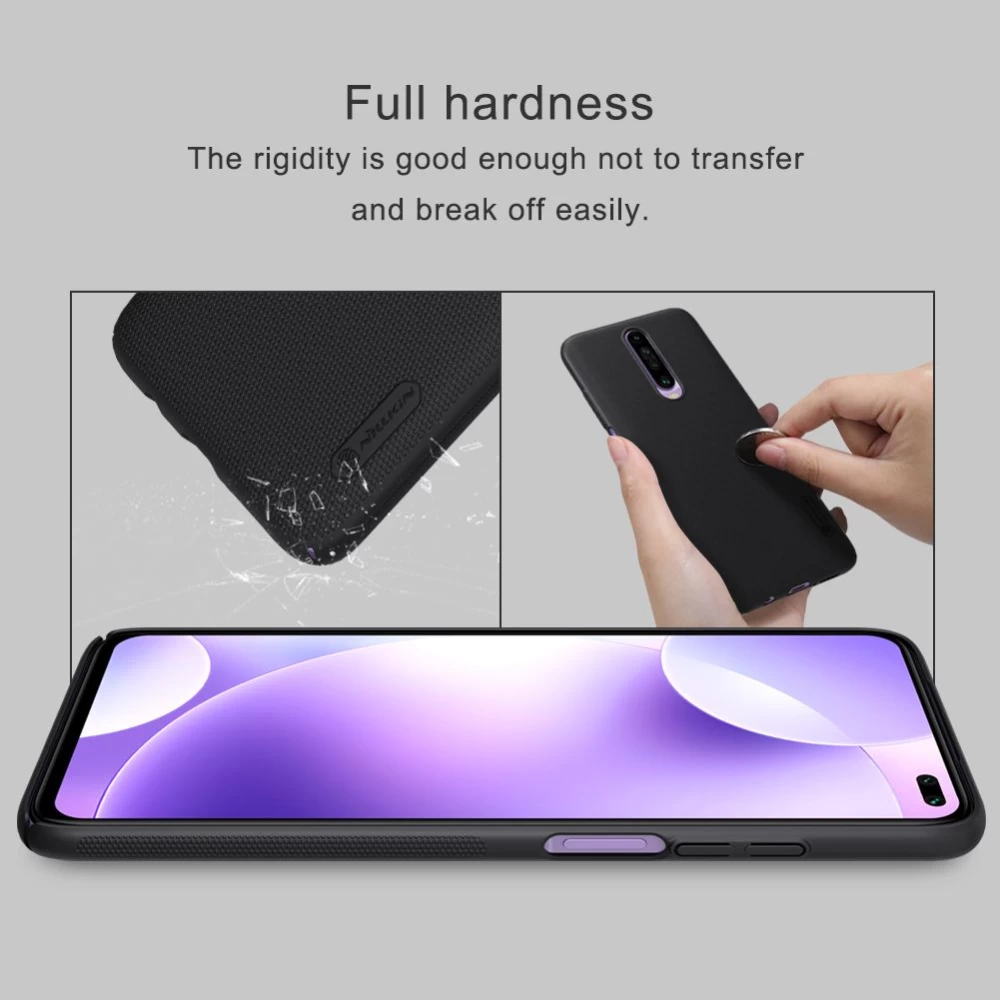 Xiaomi RedMi K30 vāciņš melns Nillkin Super Frosted Shield