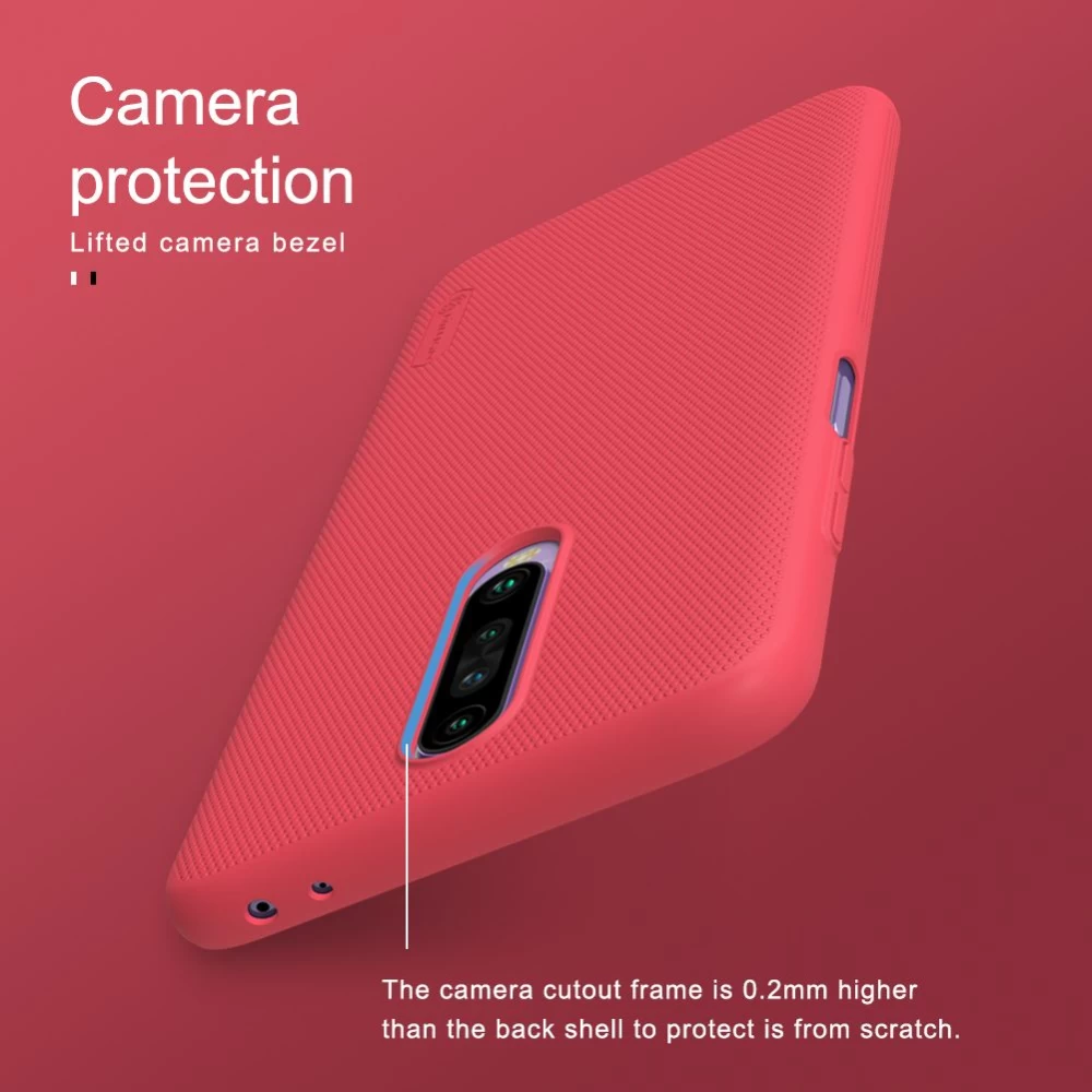Xiaomi RedMi K30 vāciņš melns Nillkin Super Frosted Shield