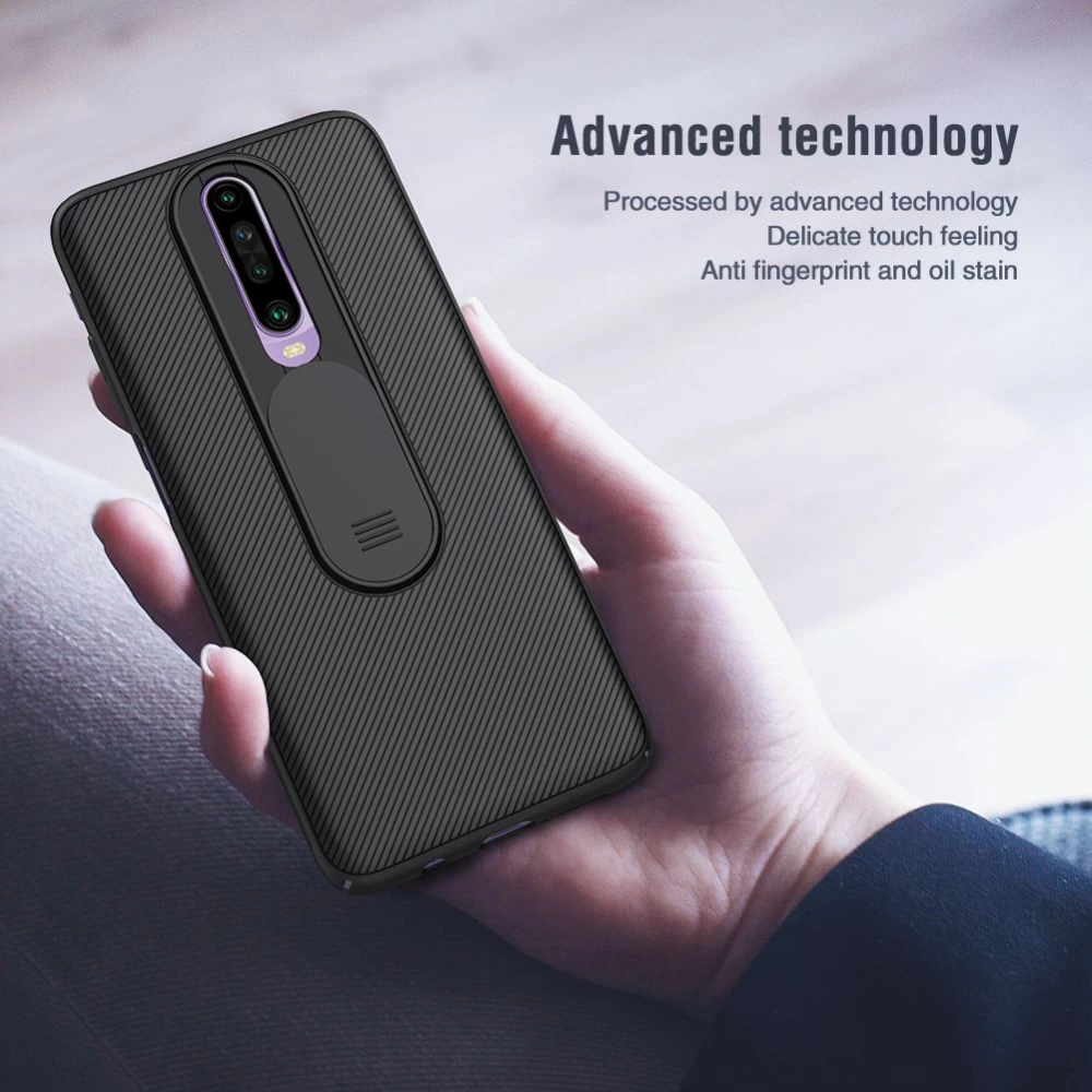 Xiaomi RedMi K30 vāciņš melns Nillkin CamShield
