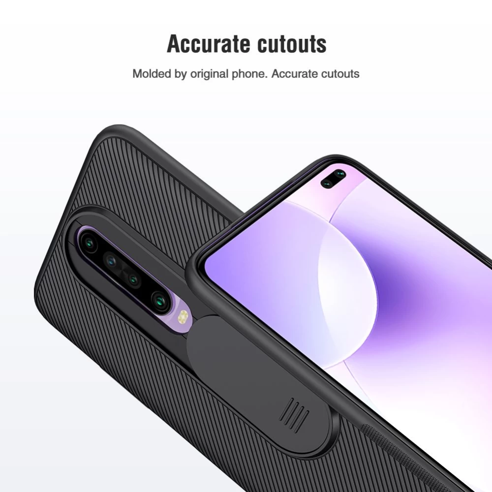 Xiaomi RedMi K30 vāciņš melns Nillkin CamShield