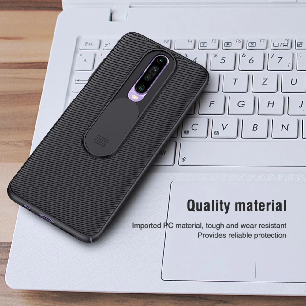 Xiaomi RedMi K30 vāciņš melns Nillkin CamShield