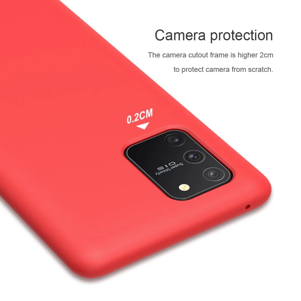 Samsung Galaxy S10 Lite vāciņš sarkans Nillkin Flex Pure