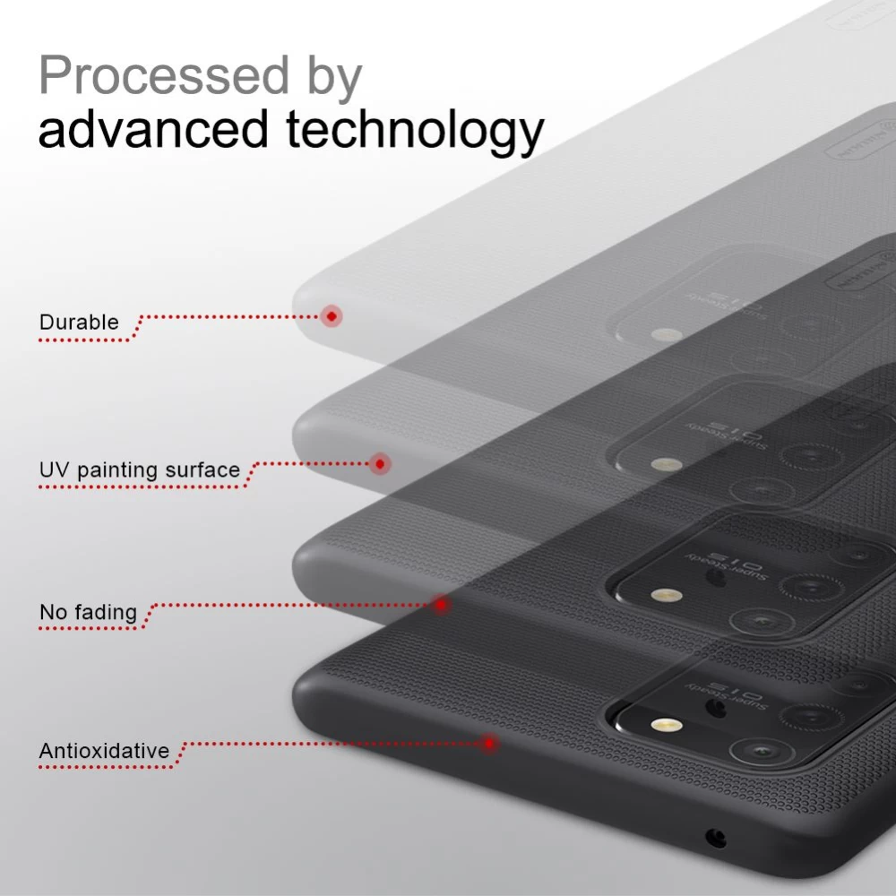 Samsung Galaxy S10 Lite vāciņš sarkans Nillkin Super Frosted Shield