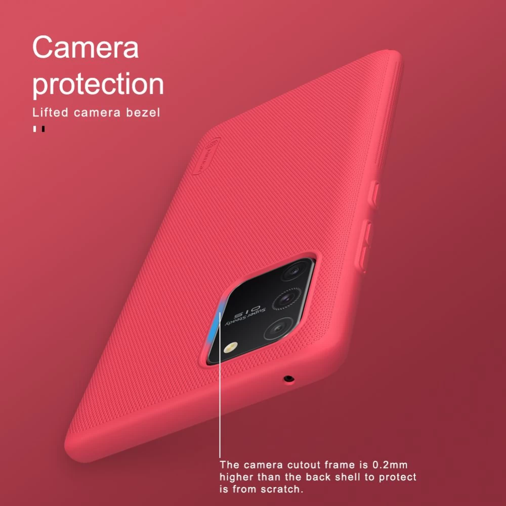 Samsung Galaxy S10 Lite vāciņš sarkans Nillkin Super Frosted Shield