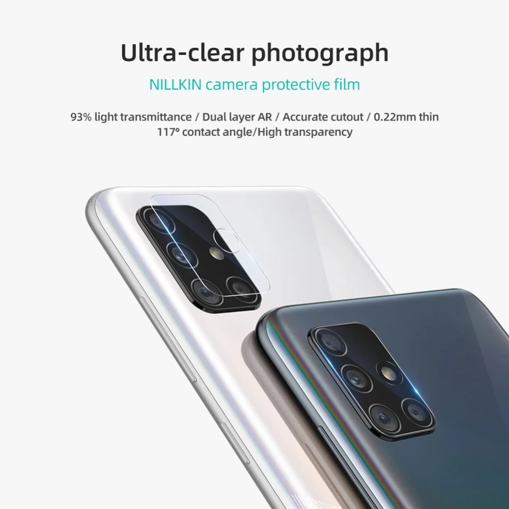 Samsung Galaxy A51 panssarilasi  Nillkin InvisiFilm Camera Shield
