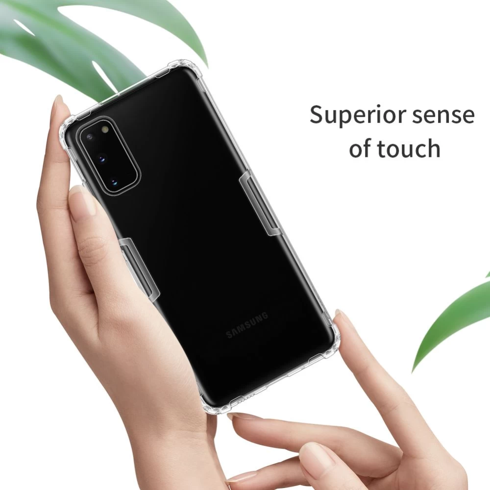Samsung Galaxy S20 vāciņš caurspīdīgs pelēks Nillkin TPU