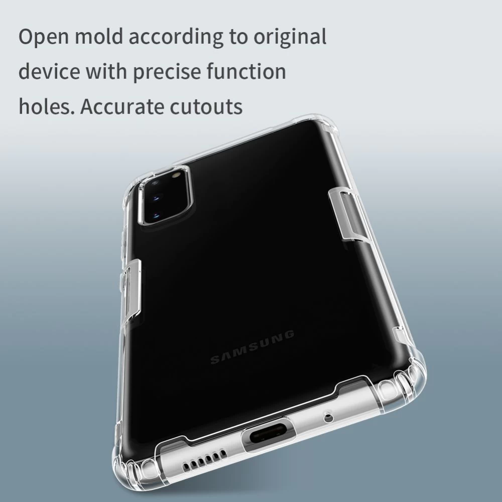 Samsung Galaxy S20 vāciņš caurspīdīgs pelēks Nillkin TPU