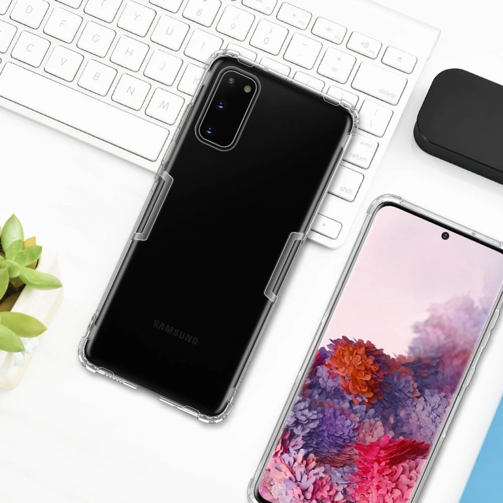 Samsung Galaxy S20 vāciņš caurspīdīgs pelēks Nillkin TPU