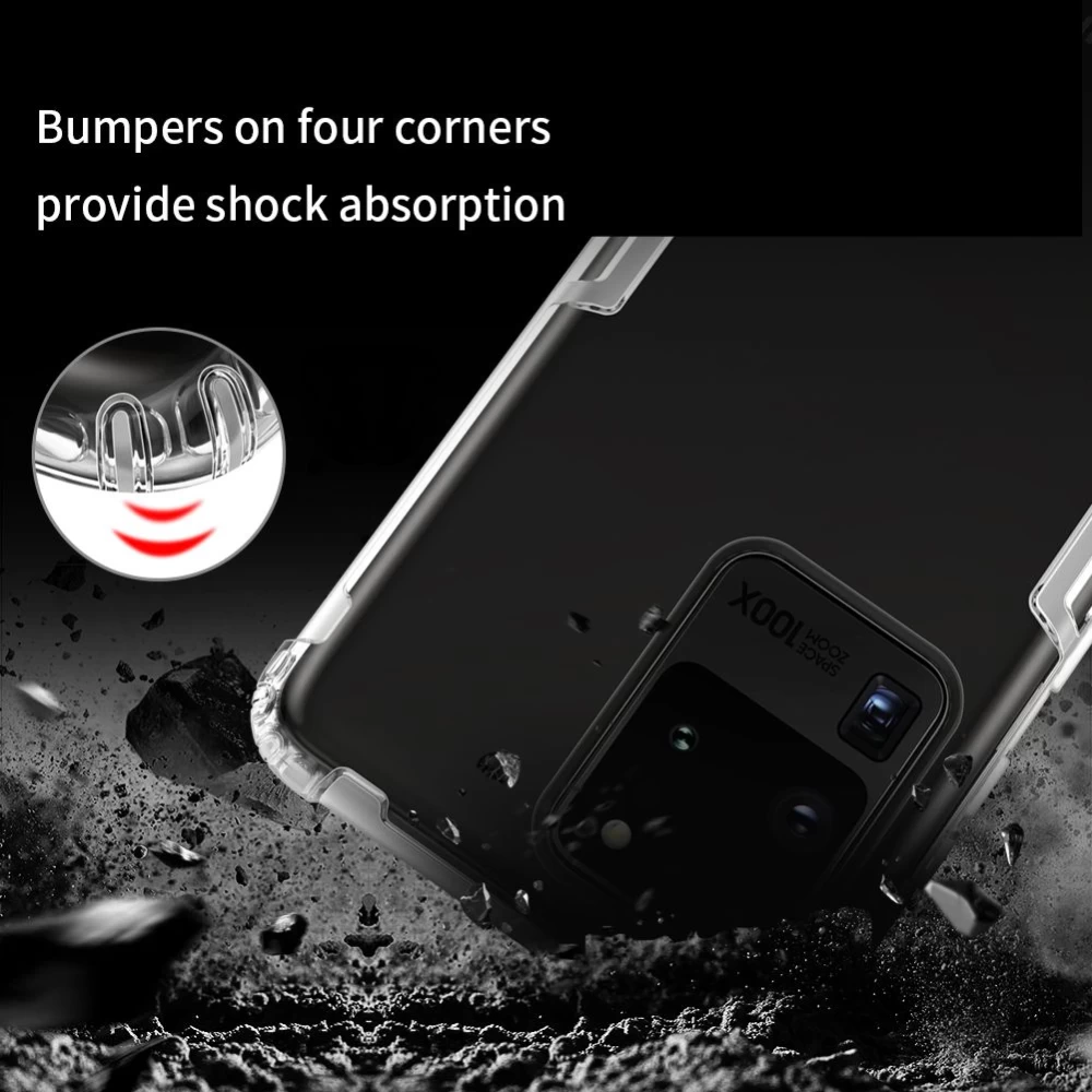 Samsung Galaxy S20 Ultra suojakuori läpinäkyvä Nillkin TPU