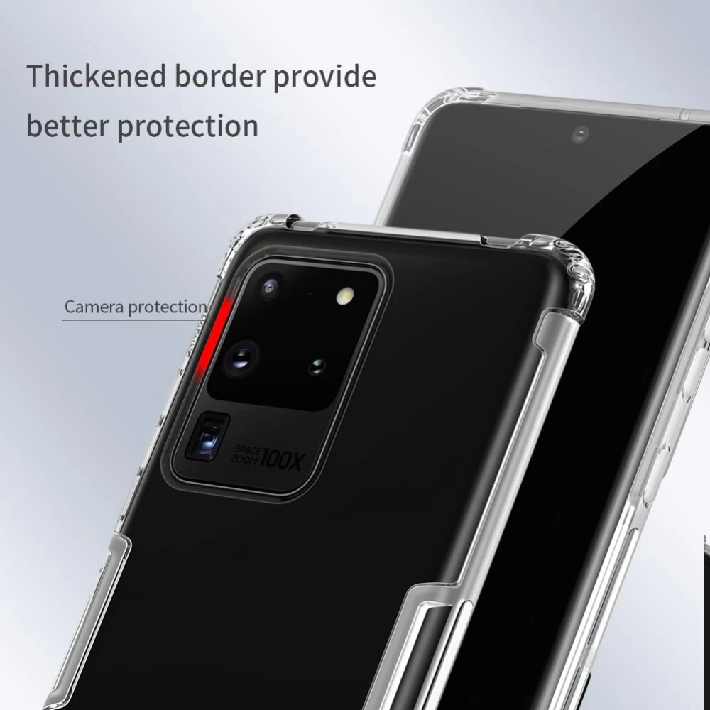 Samsung Galaxy S20 Ultra ümbris läbipaistev hall Nillkin TPU