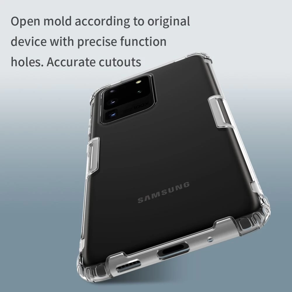 Samsung Galaxy S20 Ultra ümbris läbipaistev hall Nillkin TPU