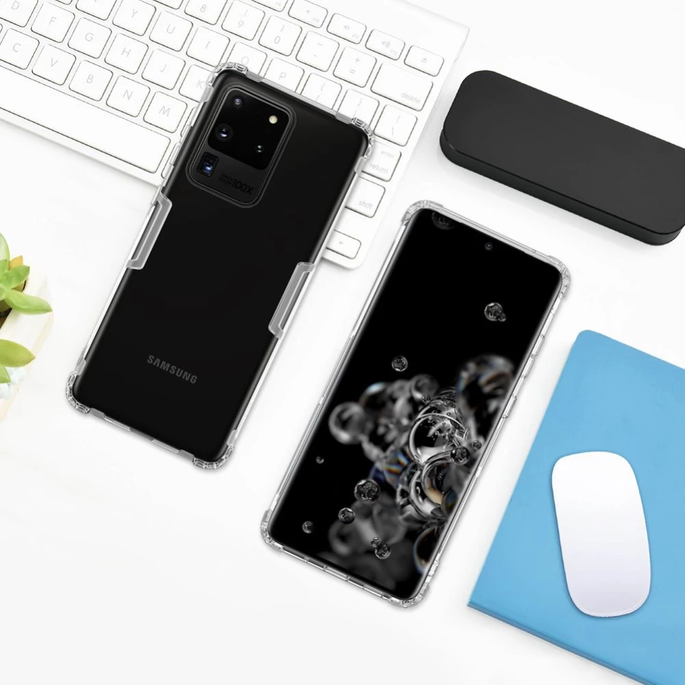 Samsung Galaxy S20 Ultra ümbris läbipaistev hall Nillkin TPU