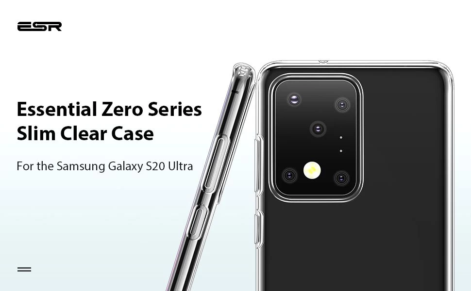 Samsung Galaxy S20 Ultra suojakuori läpinäkyvä ESR Essential Zero