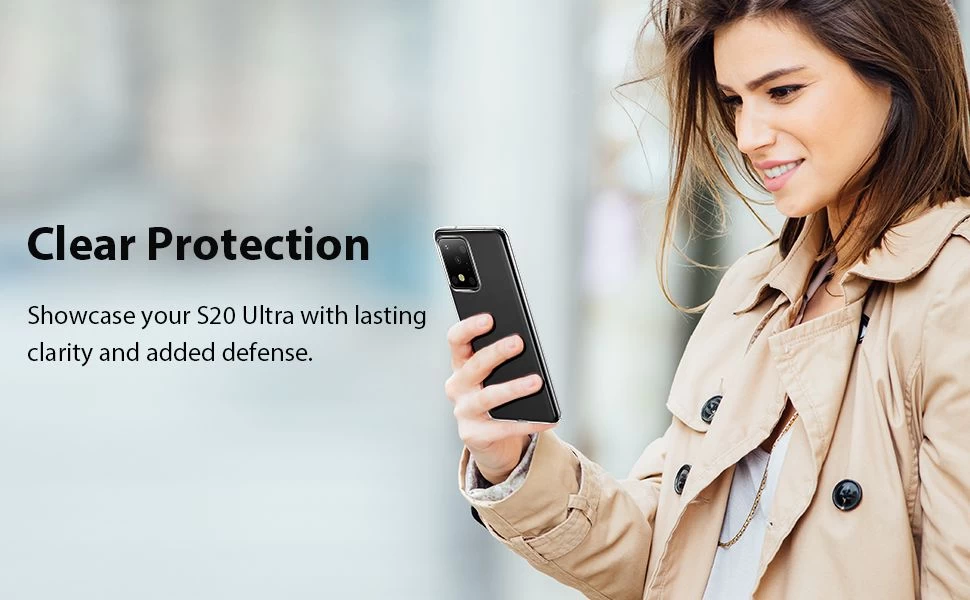 Samsung Galaxy S20 Ultra suojakuori läpinäkyvä ESR Essential Zero