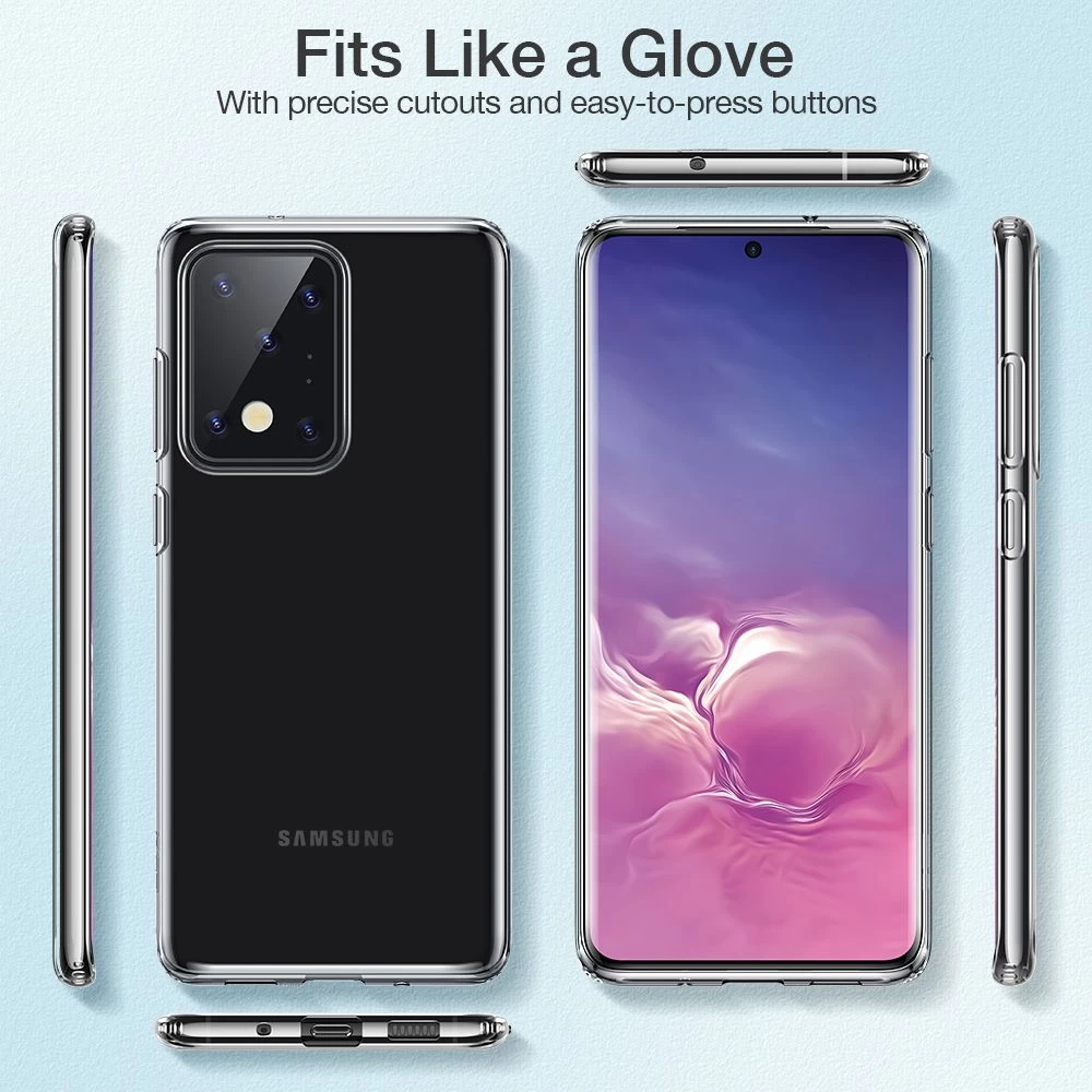 Samsung Galaxy S20 Ultra suojakuori läpinäkyvä ESR Essential Zero