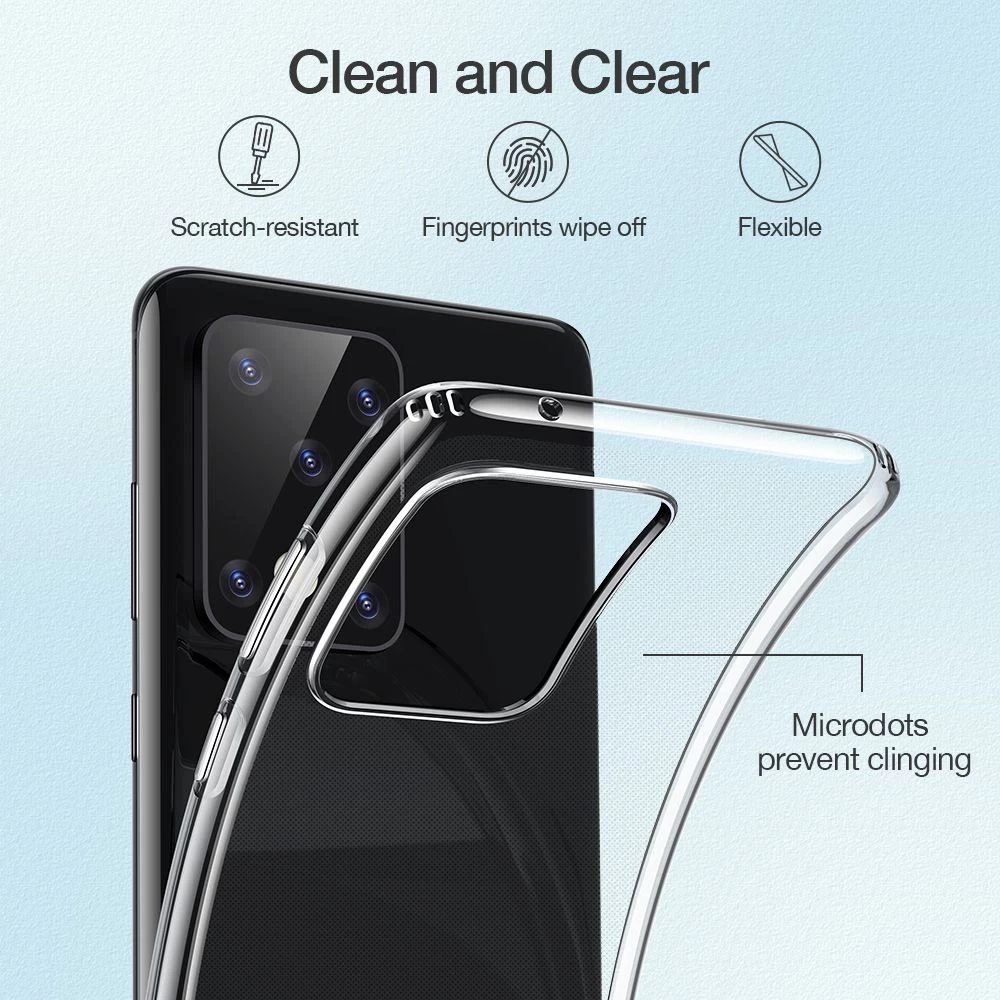 Samsung Galaxy S20 Ultra suojakuori läpinäkyvä ESR Essential Zero