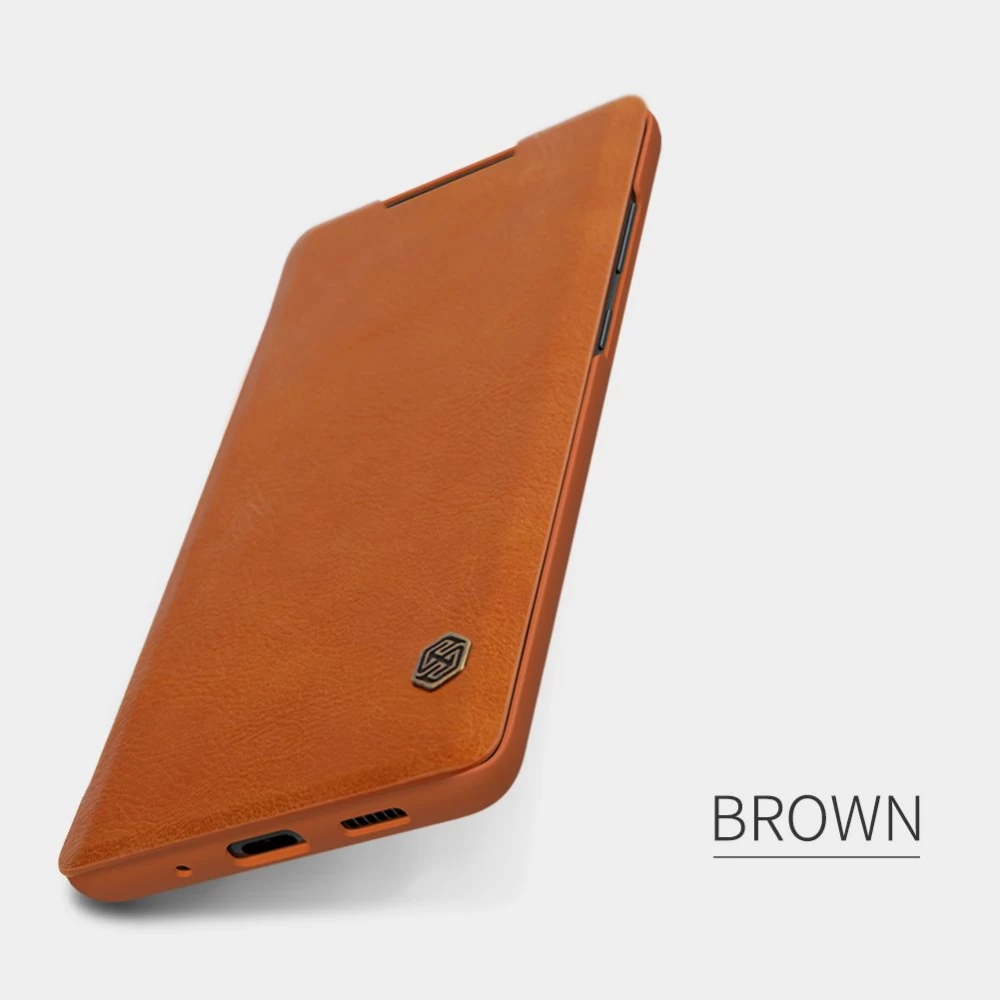Samsung Galaxy S20 Ultra kaaned must Nillkin Qin Leather