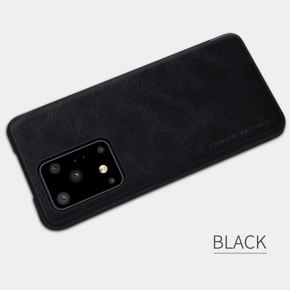 Samsung Galaxy S20 Ultra kaaned must Nillkin Qin Leather