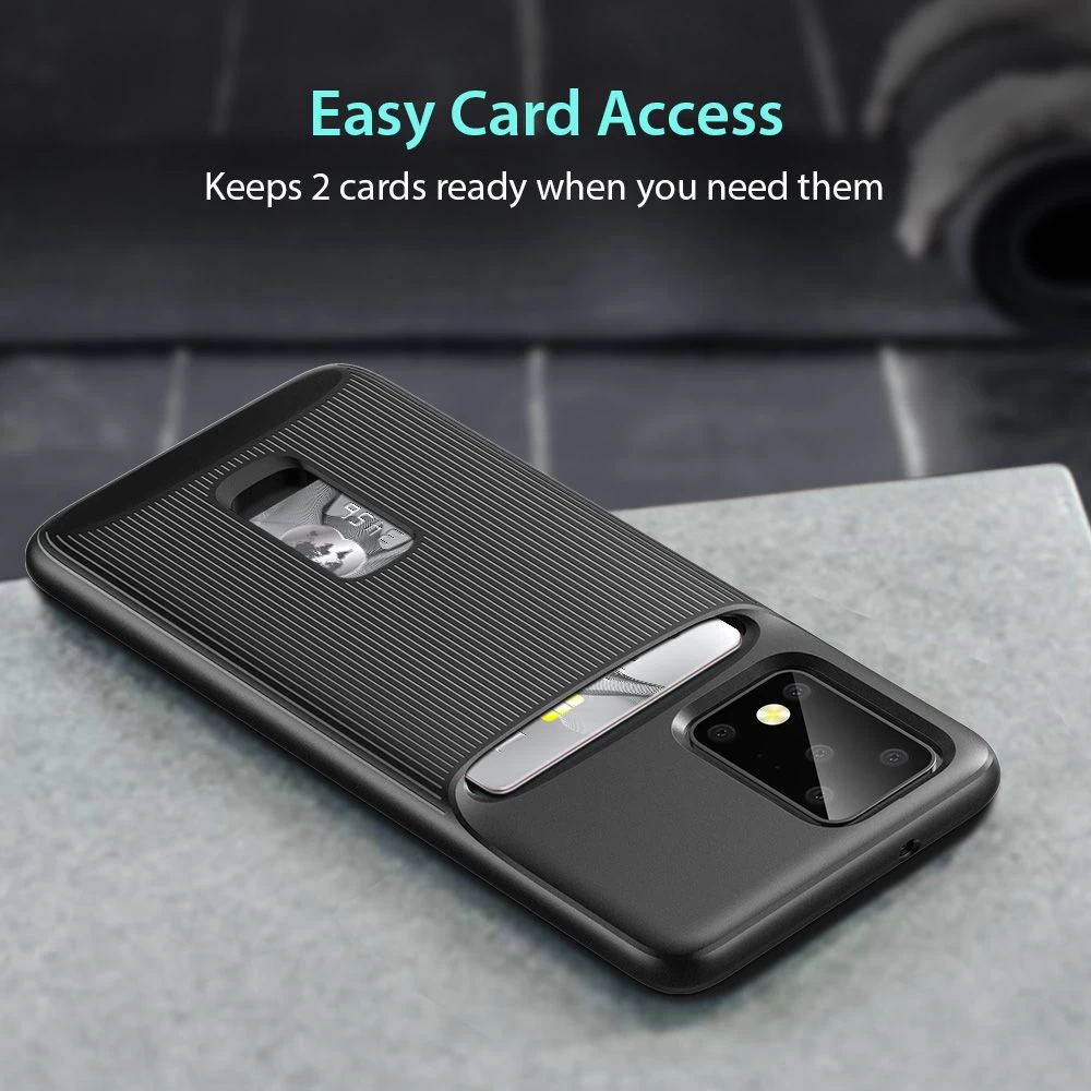 Samsung Galaxy S20 Ultra ümbris must ESR Wallet Armor